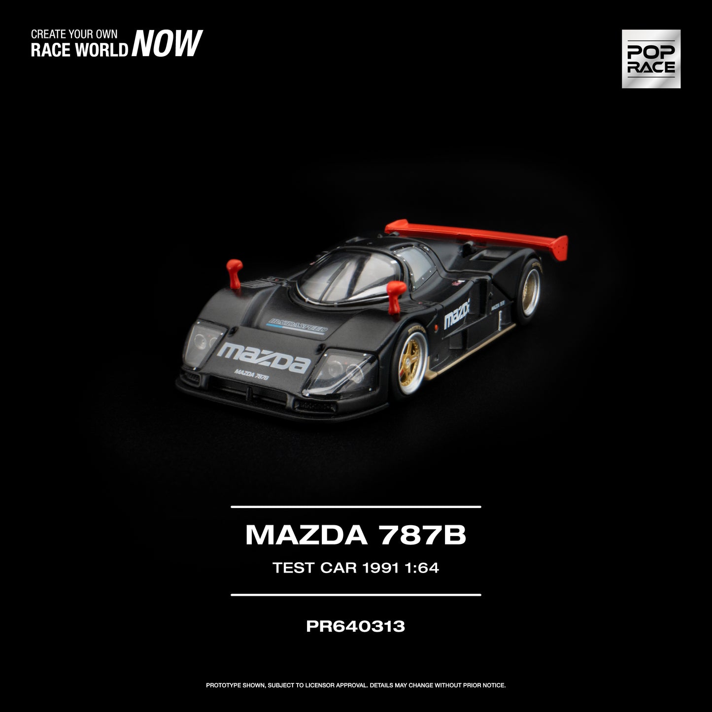Pop Race - Pre-Order - Mazda 787B Test Car 1991 - PR640313