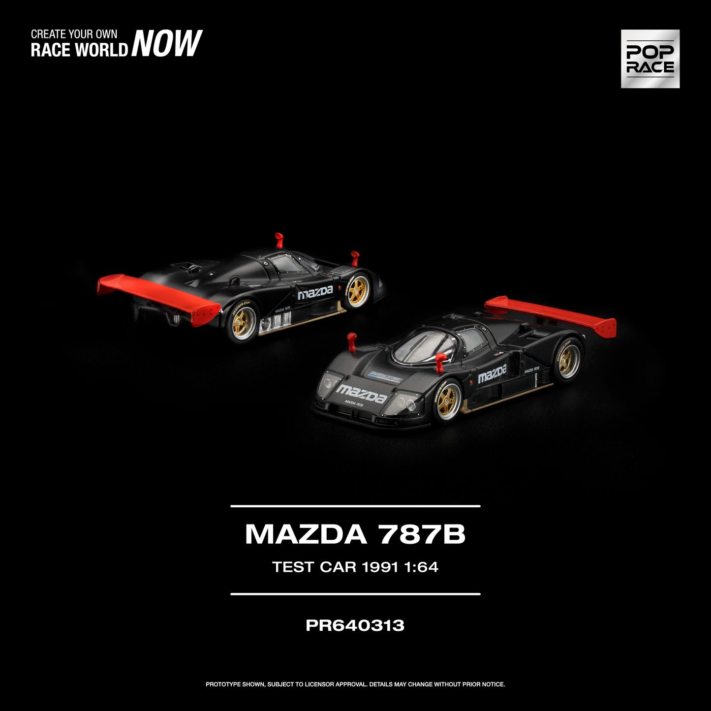 Pop Race - Pre-Order - Mazda 787B Test Car 1991 - PR640313