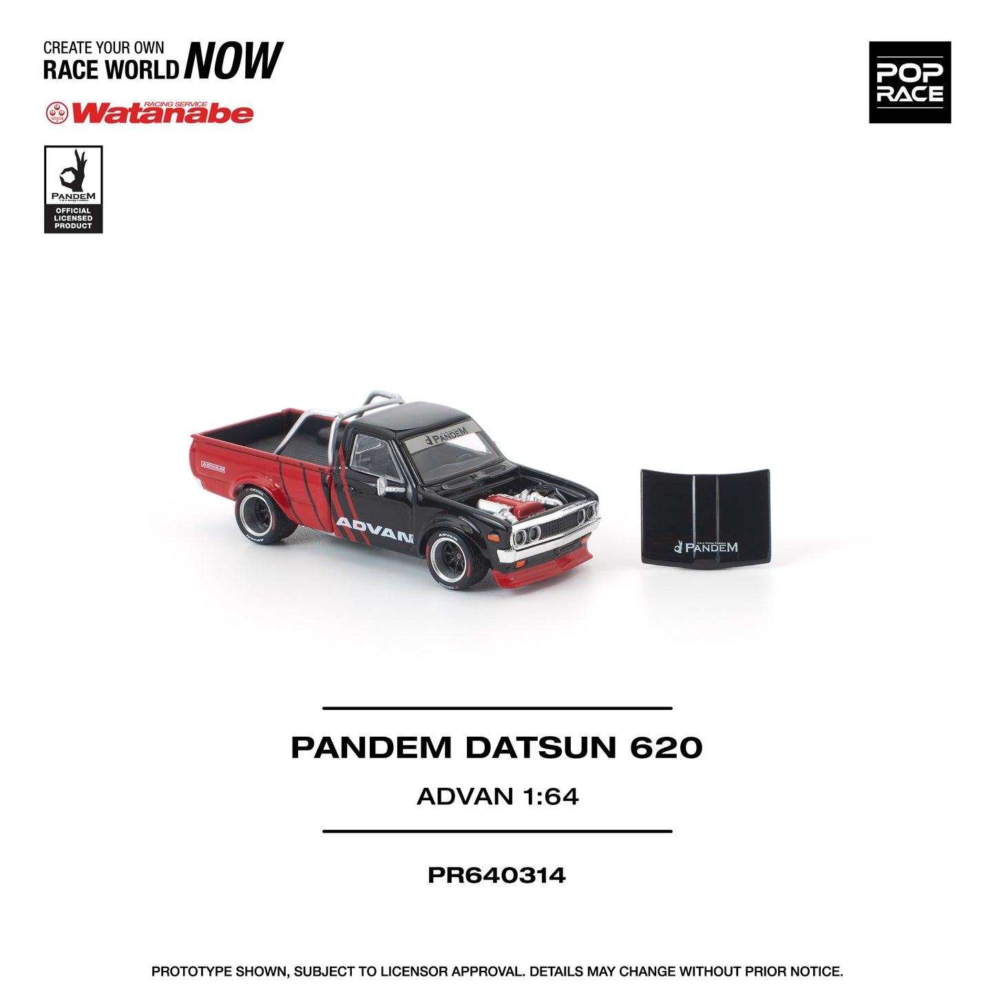 Pop Race - Pre-Order - Pandem Datsun 620 - Advan - PR640314