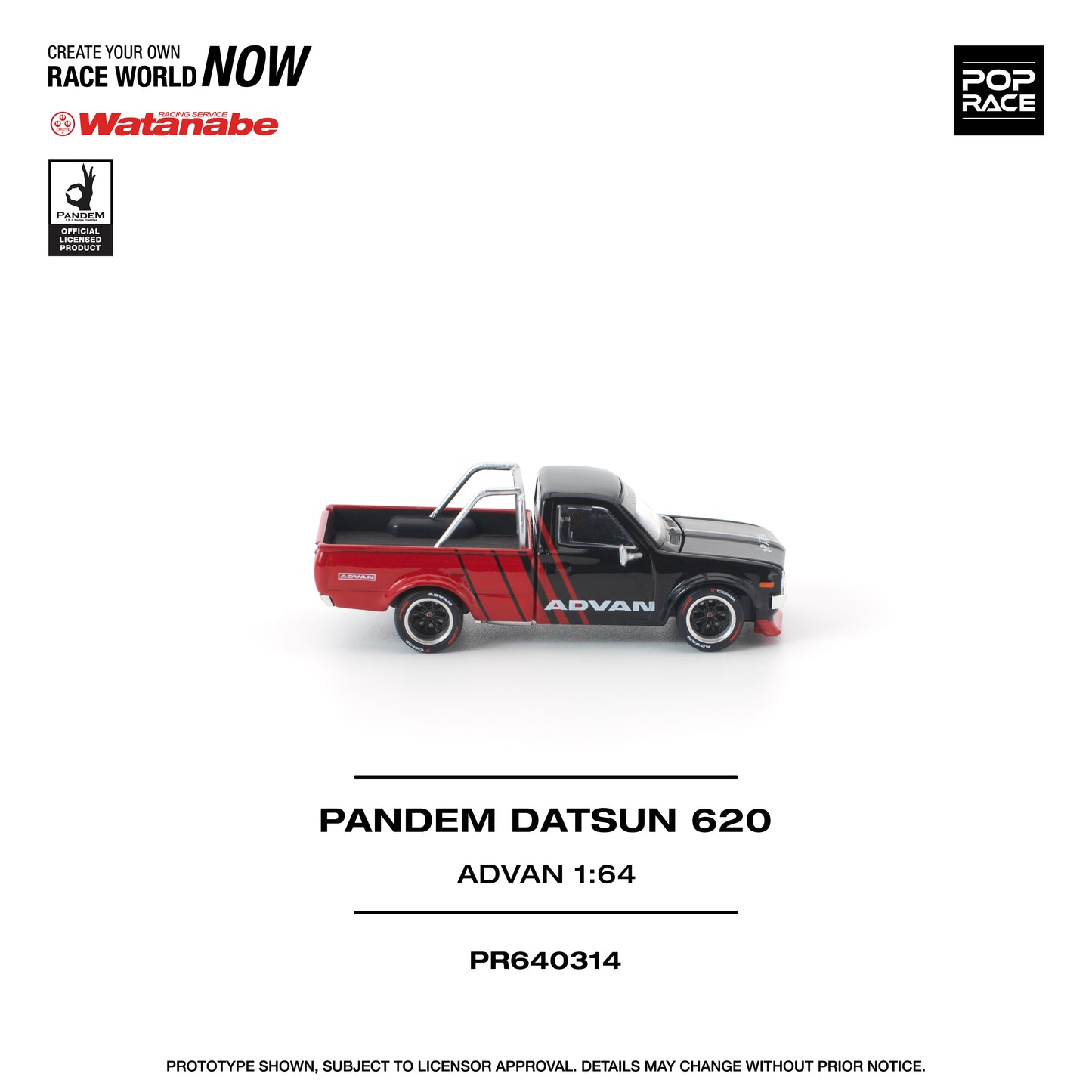Pop Race - Pre-Order - Pandem Datsun 620 - Advan - PR640314