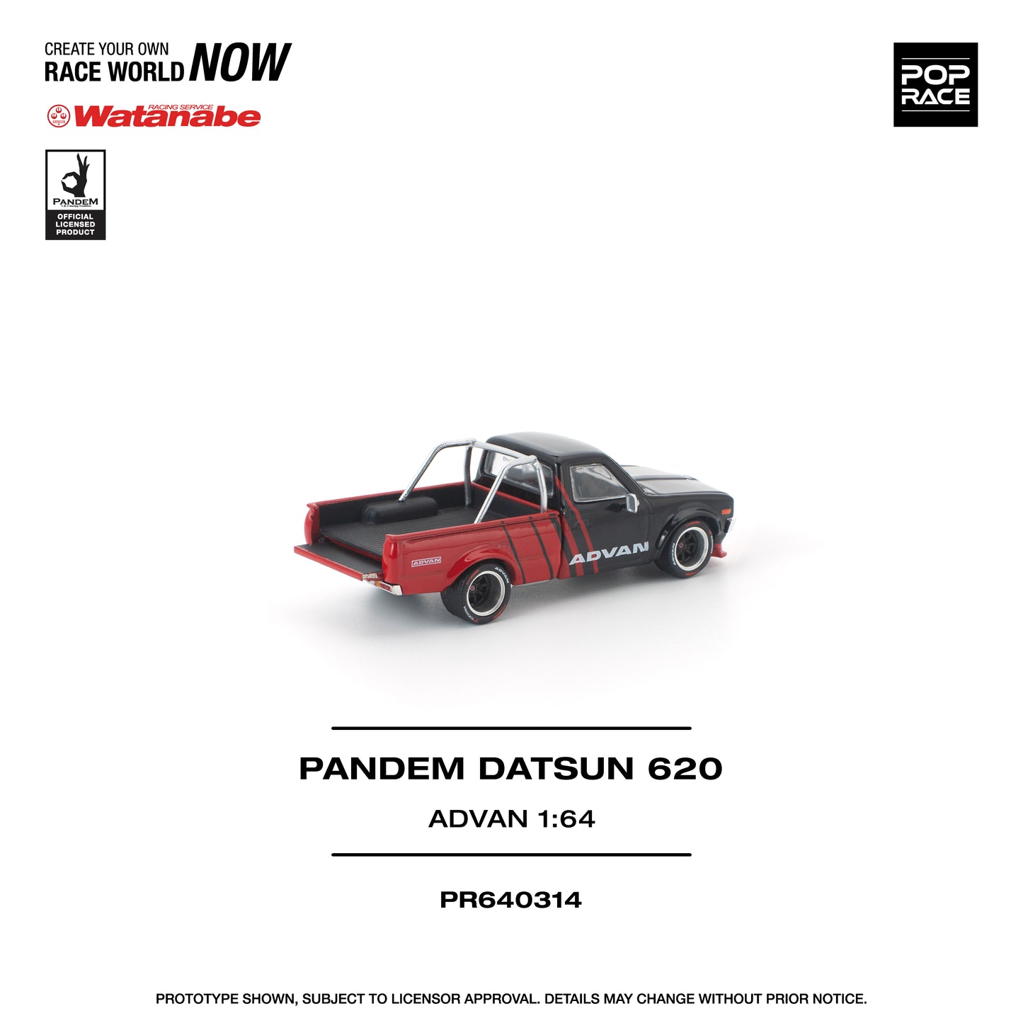 Pop Race - Pre-Order - Pandem Datsun 620 - Advan - PR640314