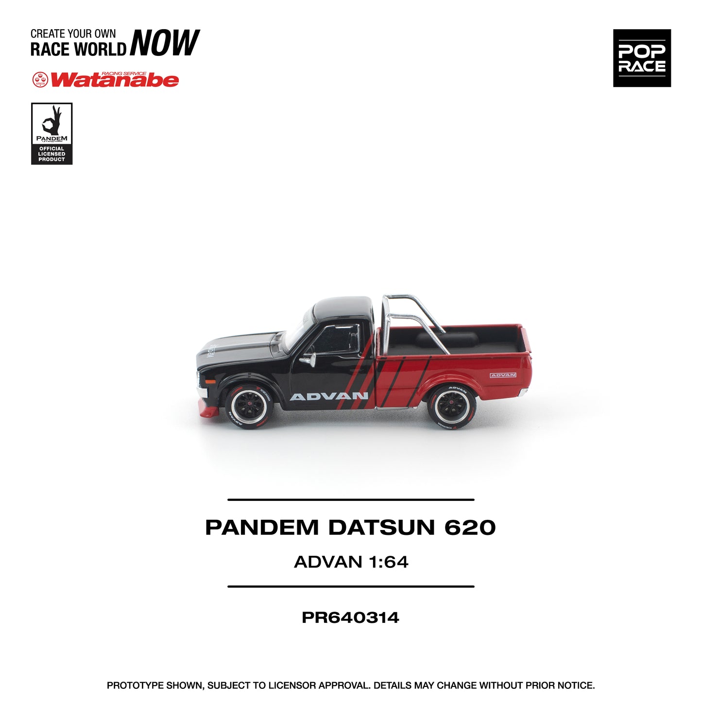 Pop Race - Pre-Order - Pandem Datsun 620 - Advan - PR640314
