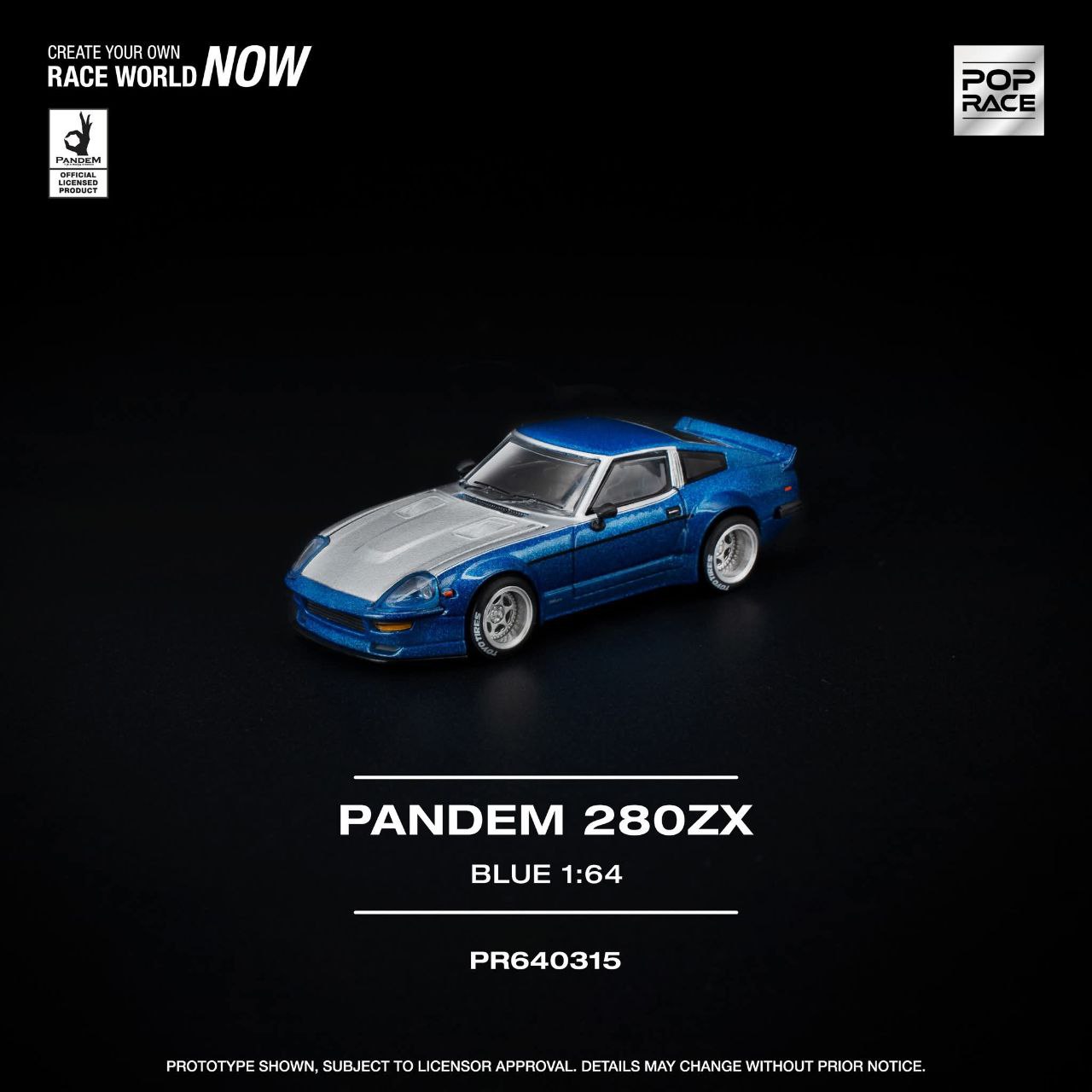 Pop Race - Pre-Order - Pandem 280ZX, blue - PR640315