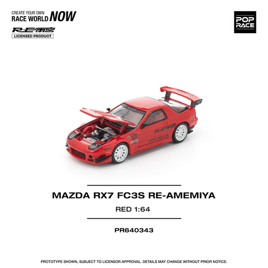 Pop Race - Pre-Order - Mazda RX7 FC3S Re-Amemiya, red - PR640343