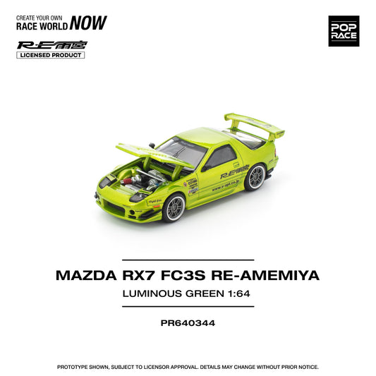 Pop Race - Pre-Order - Mazda RX7 FC3S RE-Amemiya, luminous green - PR640344