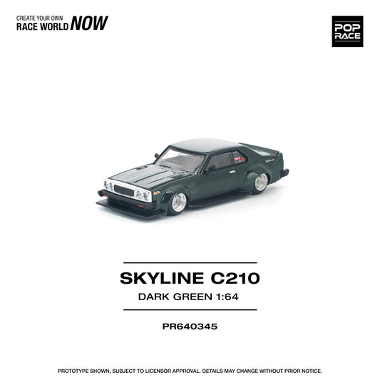 Pop Race - Pre-Order - Skyline C210, dark green - PR640345