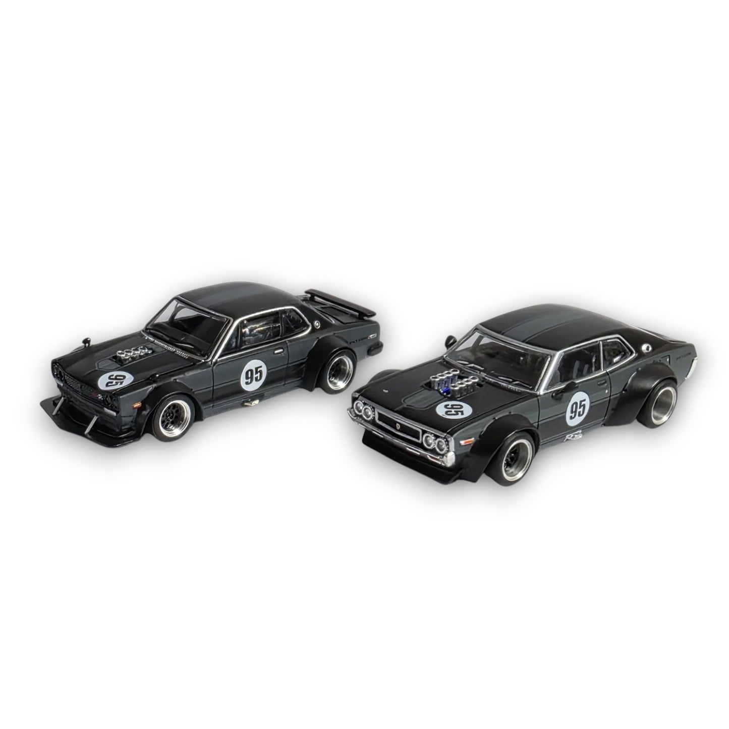 Pop Race - Pre-Order - SKYLINE GT-R V8 DRIFT (HAKOSUKA) & LAUREL C130 BOX SET - HKTS2025