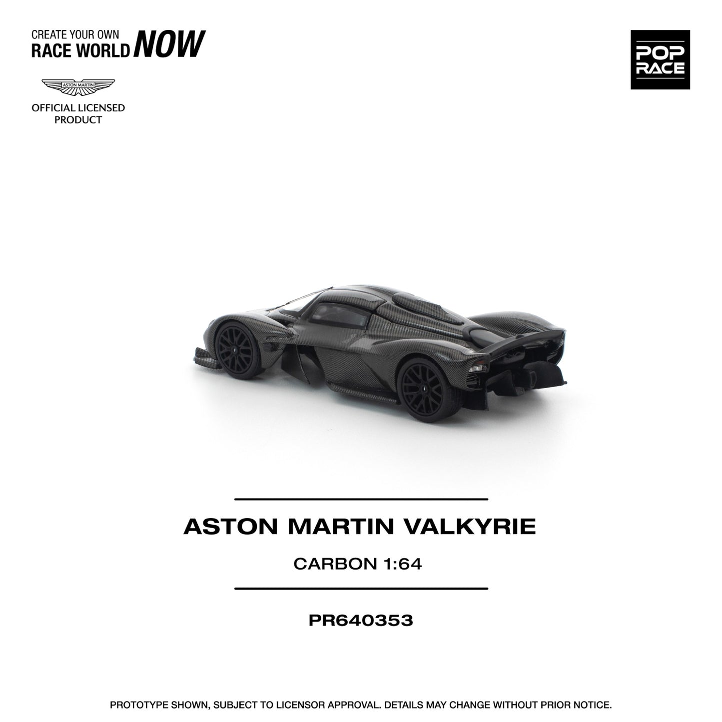 Pop Race - Pre-Order - Aston Martin Valkyrie, carbon - PR640353