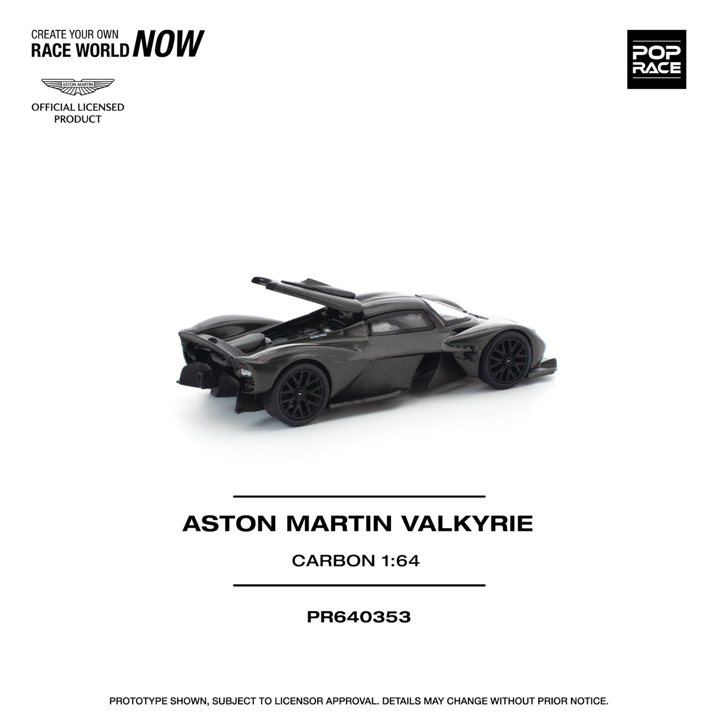 Pop Race - Pre-Order - Aston Martin Valkyrie, carbon - PR640353