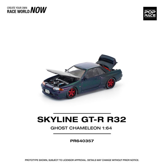 Pop Race - Pre-Order - Skyline GT-R R32 Ghost Chameleon - PR640357