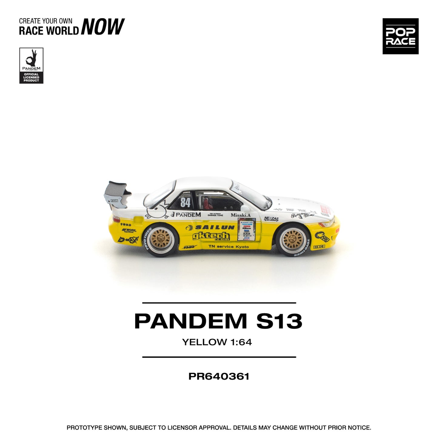 Pop Race - Pre-Order - Pandem S13, yellow - PR640361