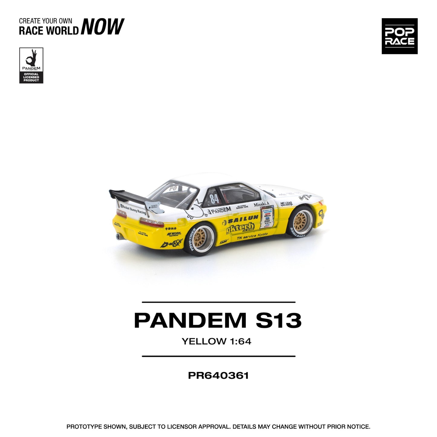 Pop Race - Pre-Order - Pandem S13, yellow - PR640361