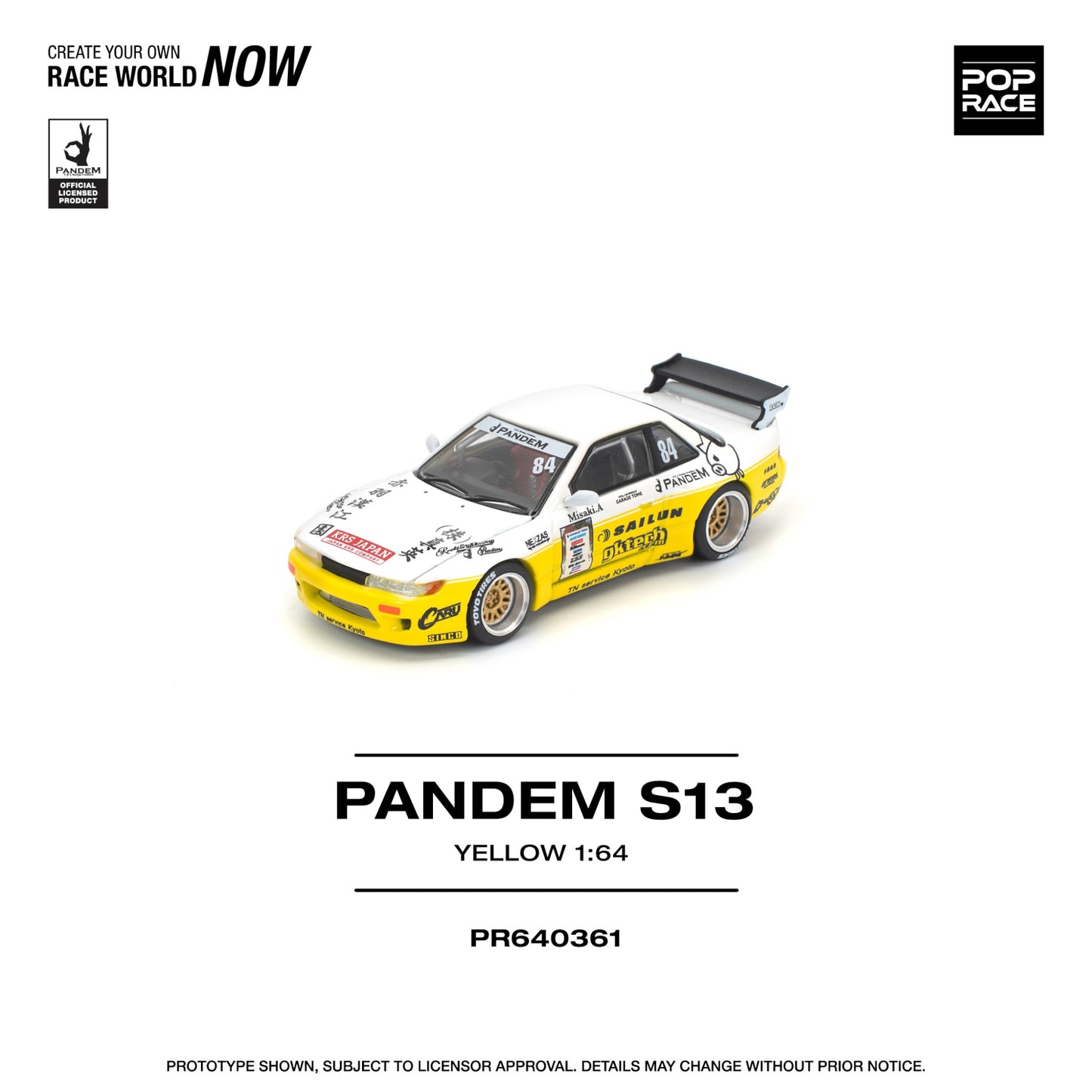 Pop Race - Pre-Order - Pandem S13, yellow - PR640361
