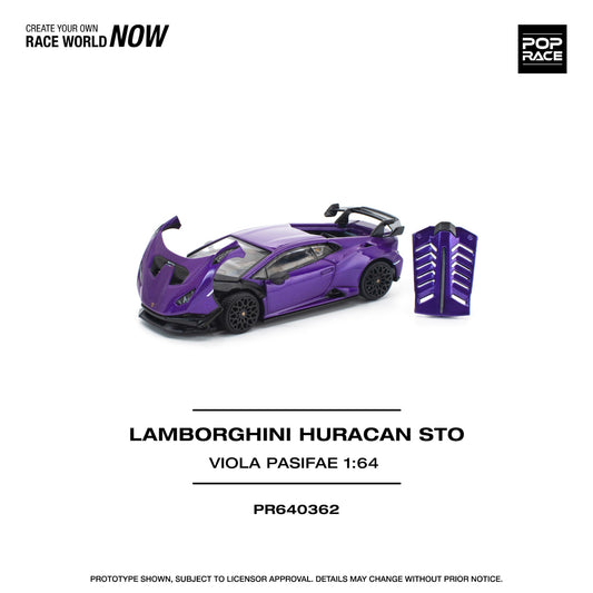 Pop Race - Pre-Order - Lamborghini Huracan STO, viola pasifae - PR640362