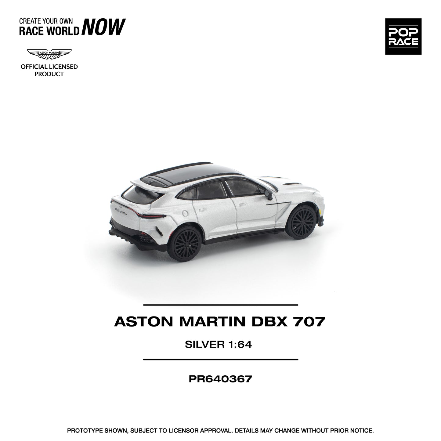 Pop Race - Pre-Order - Aston Martin DBX 707, silver - PR640367