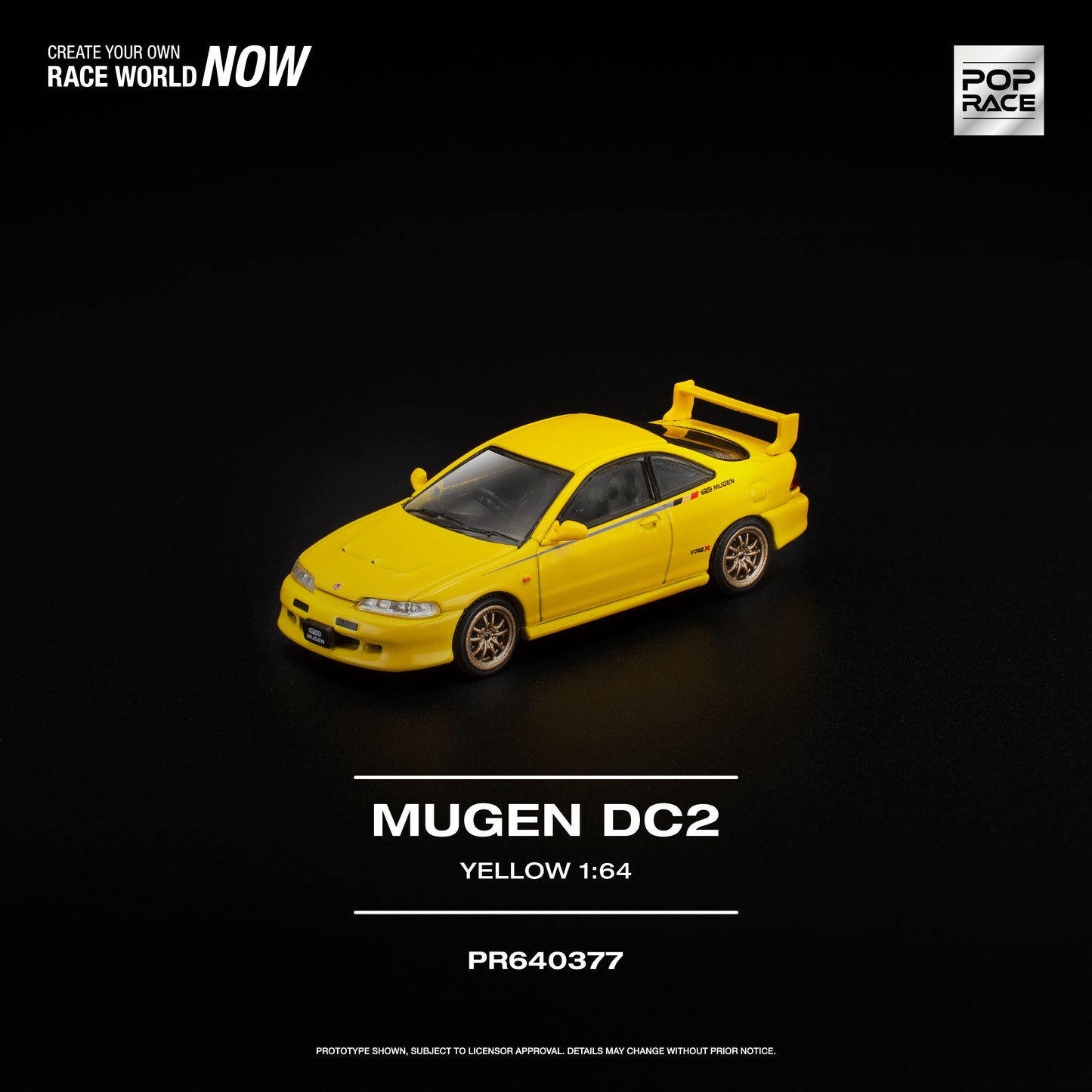 Pop Race - Pre-Order - Mugen DC2, yellow - PR640377