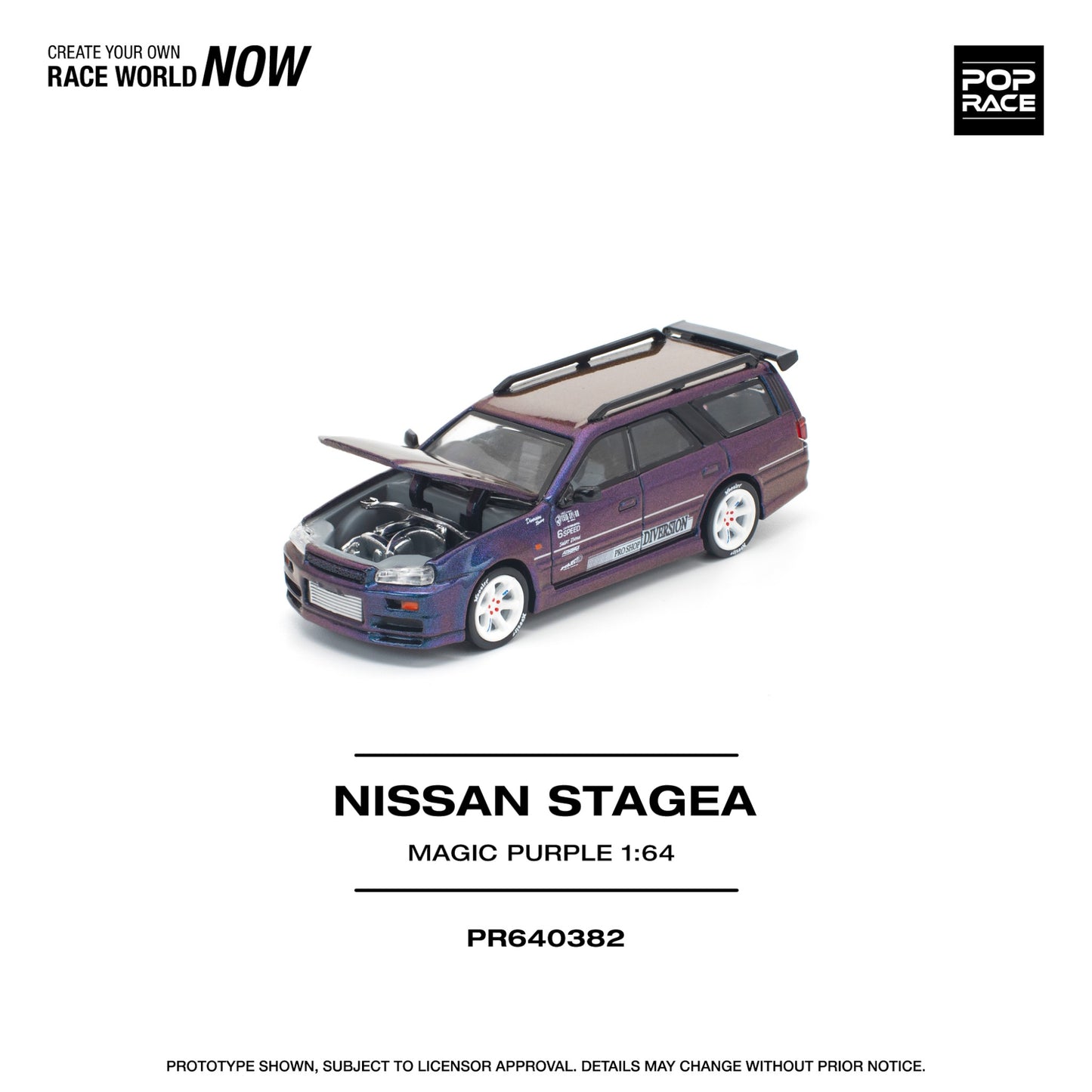 Pop Race - Pre-Order - Nissan Stagea, magic purple - PR640382