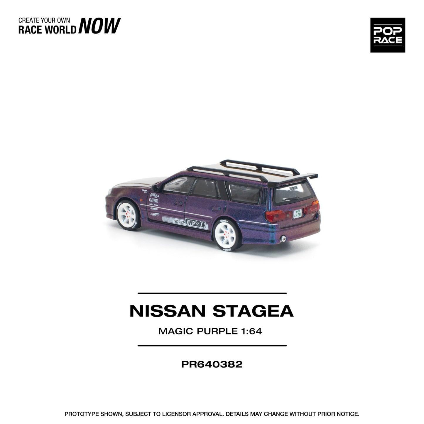 Pop Race - Pre-Order - Nissan Stagea, magic purple - PR640382