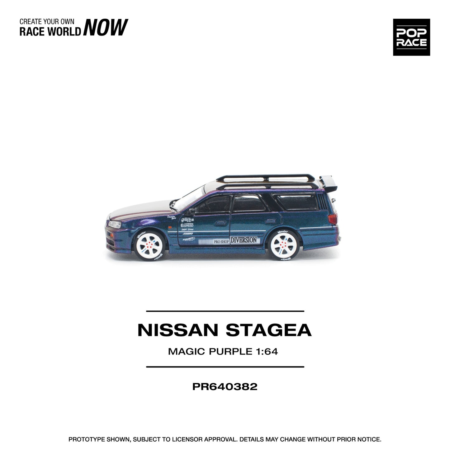 Pop Race - Pre-Order - Nissan Stagea, magic purple - PR640382