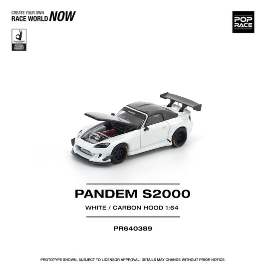 Pop Race - Pre-Order - Pandem S200, white-carbon hood - PR640389