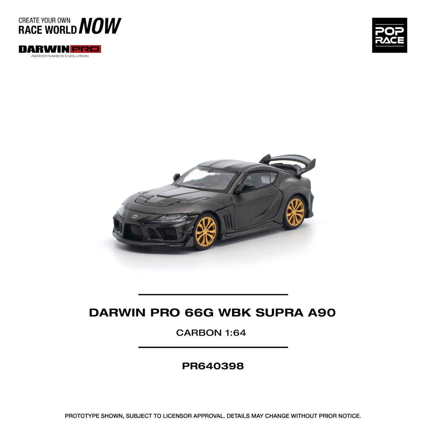 Pop Race - Pre-Order - Darwin Pro 66G WBK Supra A90, carbon - PR640398