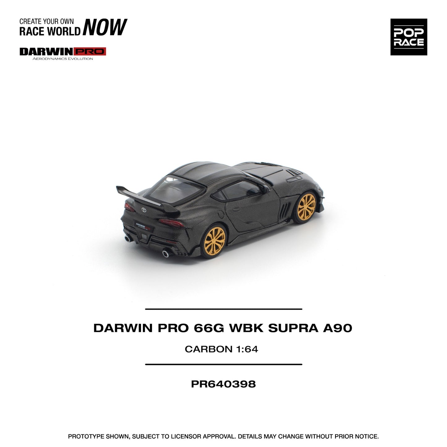 Pop Race - Pre-Order - Darwin Pro 66G WBK Supra A90, carbon - PR640398