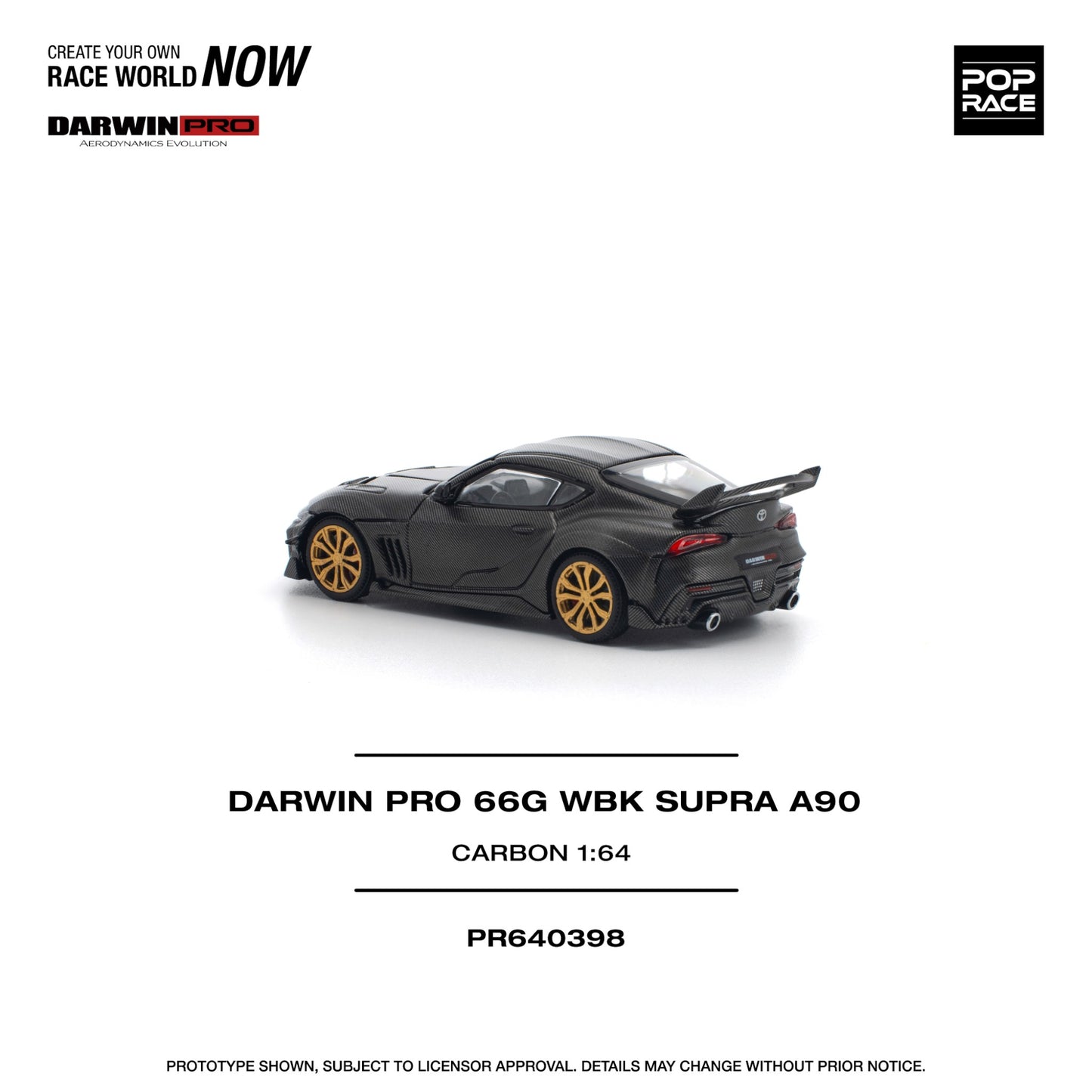 Pop Race - Pre-Order - Darwin Pro 66G WBK Supra A90, carbon - PR640398