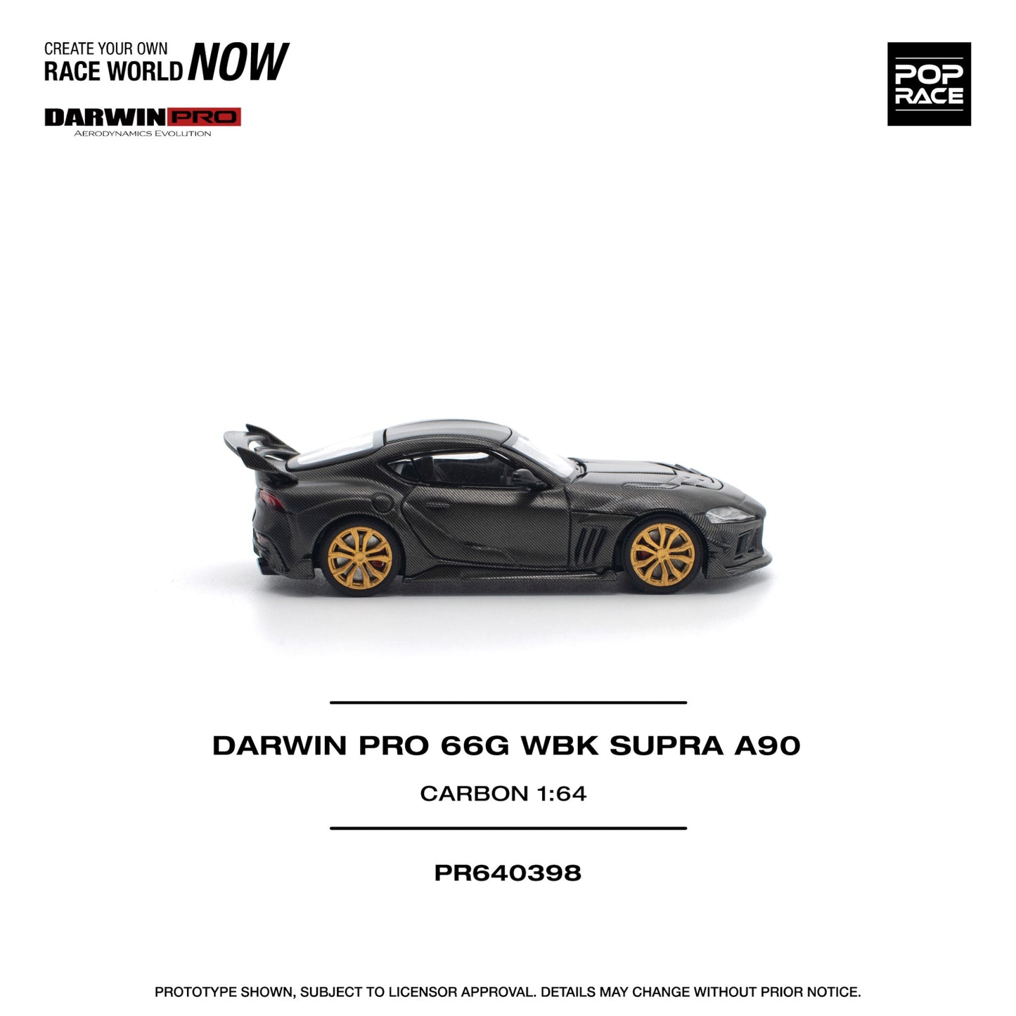 Pop Race - Pre-Order - Darwin Pro 66G WBK Supra A90, carbon - PR640398