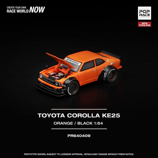Pop Race - Pre-Order - Toyota Corolla KE25, orange - 640409