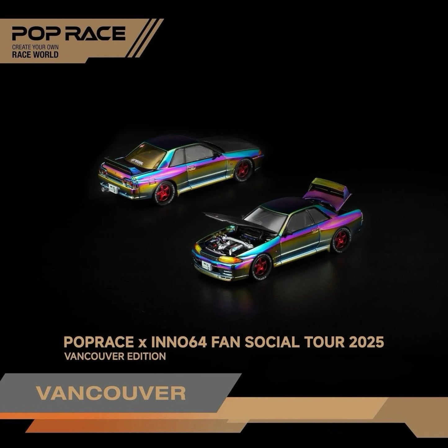 Pop Race X INNO64 - Nissan Skyline GT-R R32 - Vancouver Special Edition - PR640424