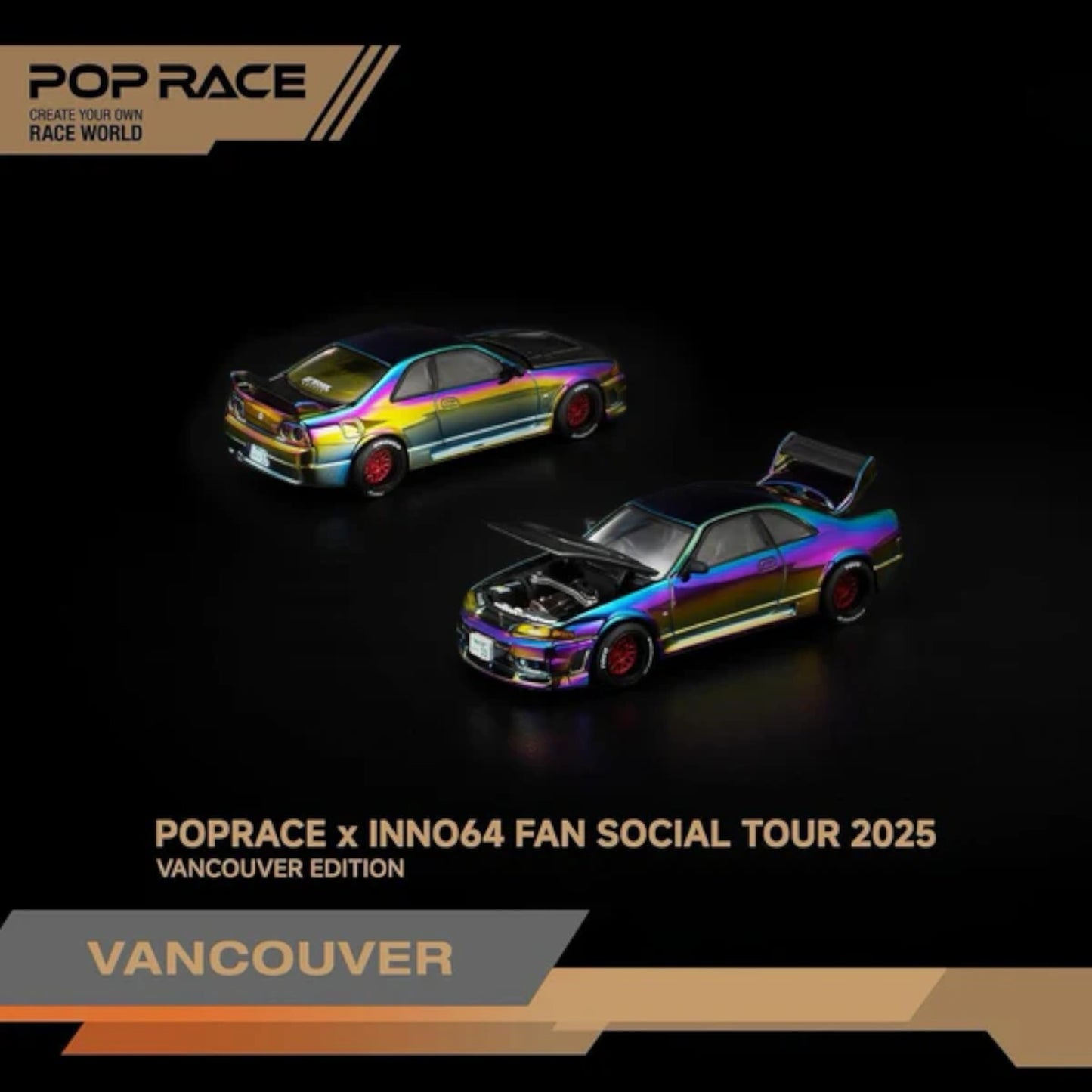 Pop Race X INNO64 - Nissan Skyline GT-R R33 - Vancouver Special Edition - PR640425