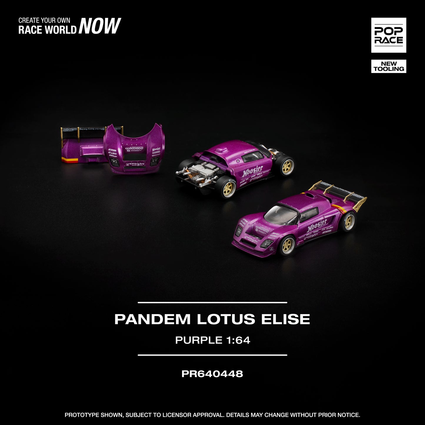 Pop Race - Pandem Lotus Elise, purple - 	PR640448
