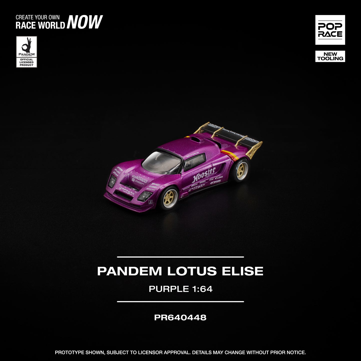 Pop Race - Pandem Lotus Elise, purple - 	PR640448