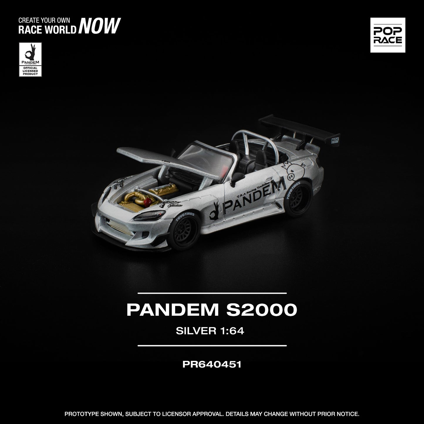 Pop Race - Pre-Order - Pandem S2000, silver - PR640451