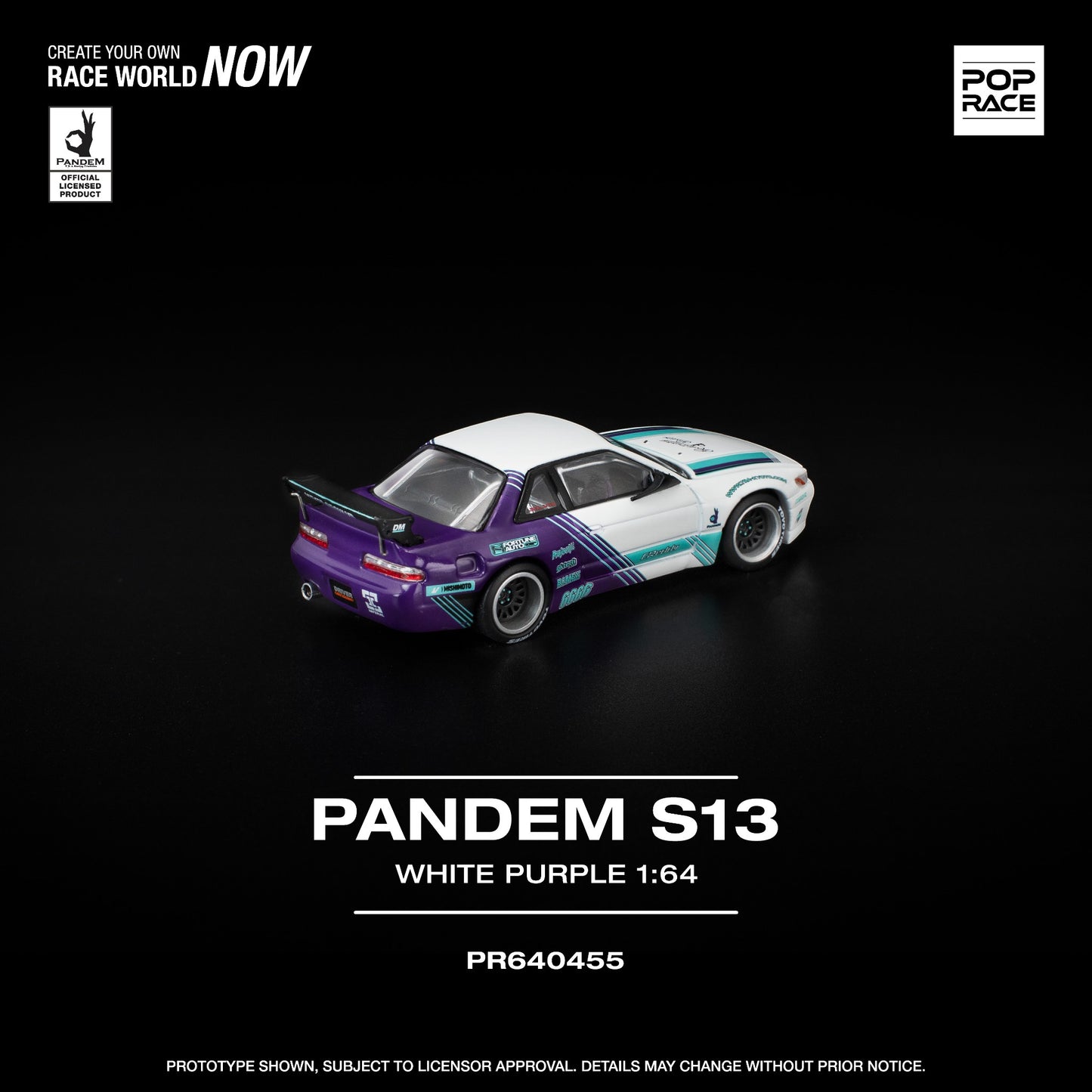 Pop Race - Pre-Order - Pandem S13, white purple - PR640455