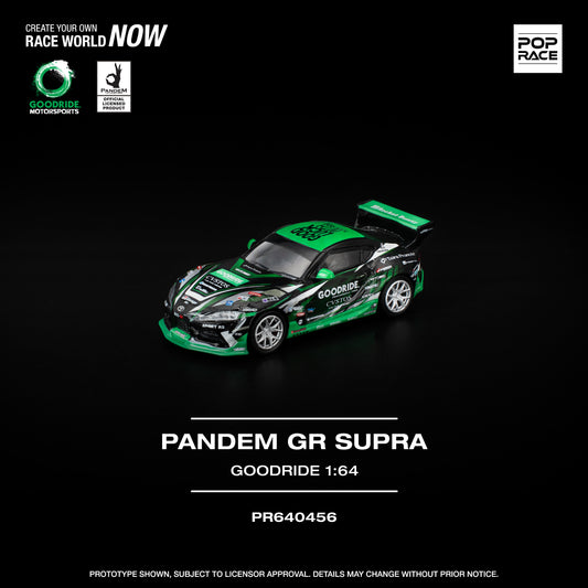 Pop Race - Pandem GR Supra *Goodride*, black/green - PR640456