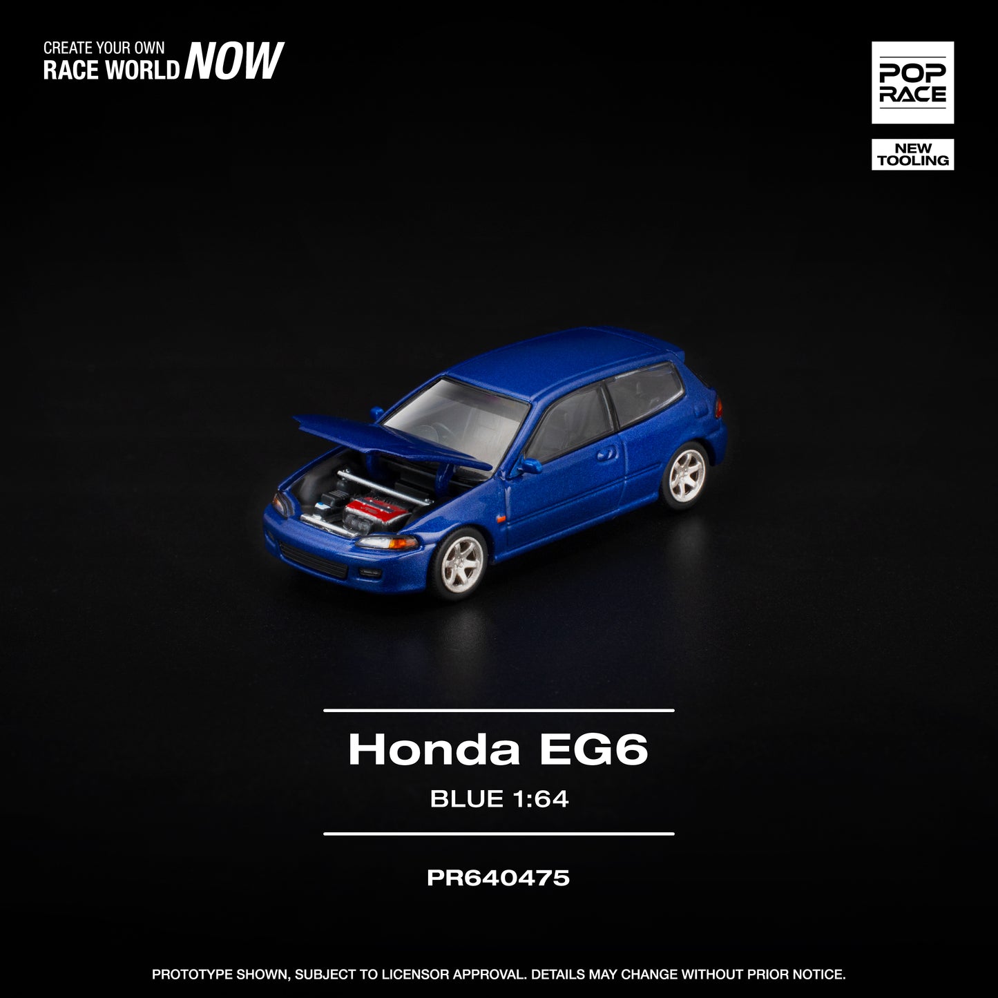 Pop Race - Pre-Order - Honda Civic (EG6),blue - PR640475