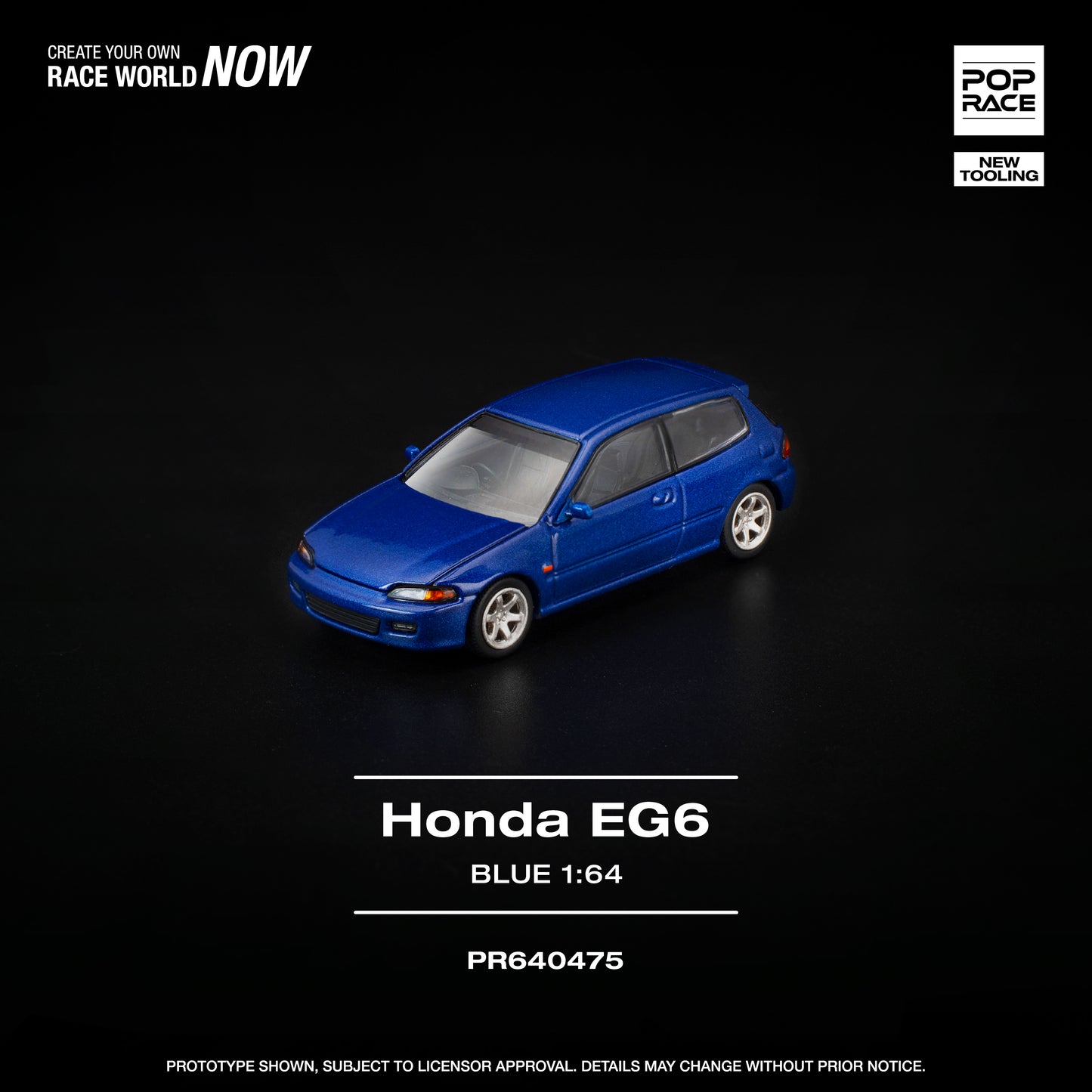 Pop Race - Pre-Order - Honda Civic (EG6),blue - PR640475