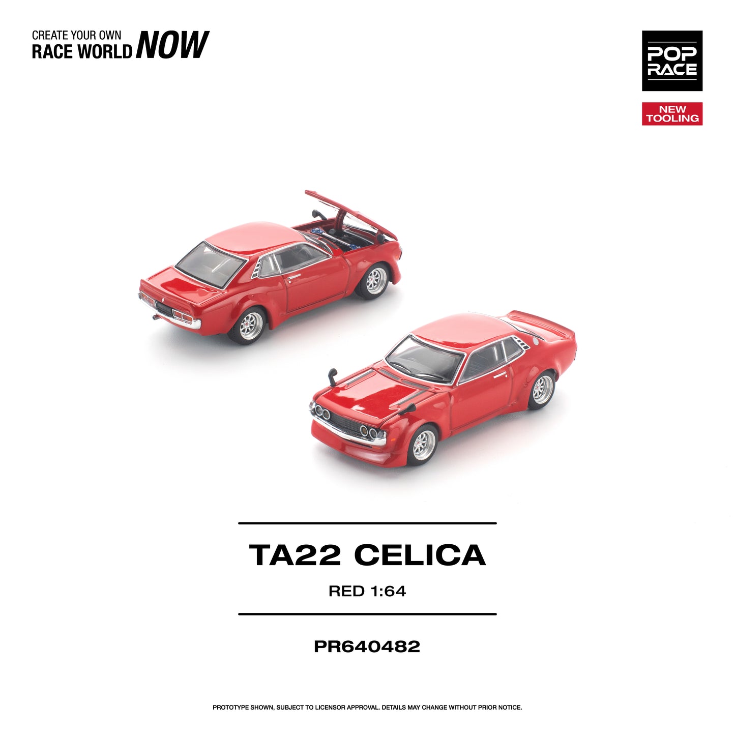 Pop Race - Pre-Order - TA22 Celica, red - PR640482