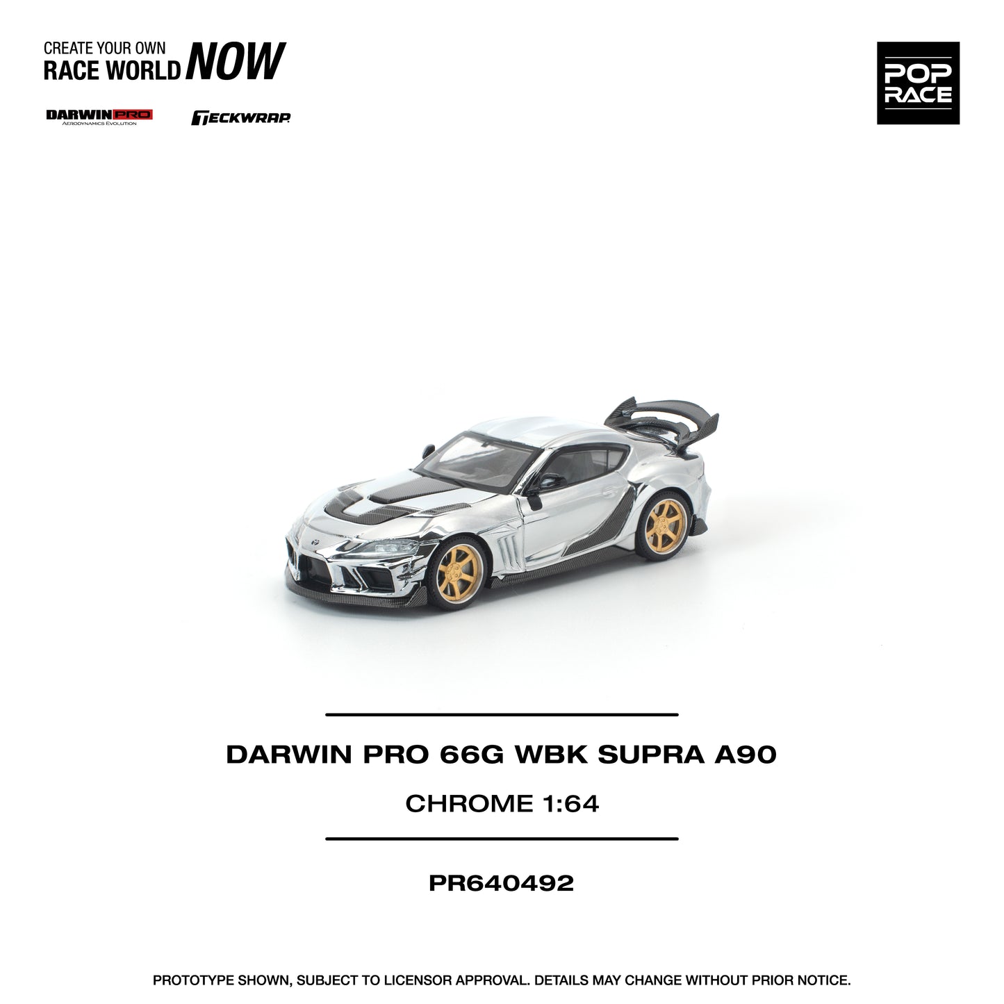 Pop Race - Pre-Order - Darwin Pro 66G WBK Supra A90, chrome - PR640492