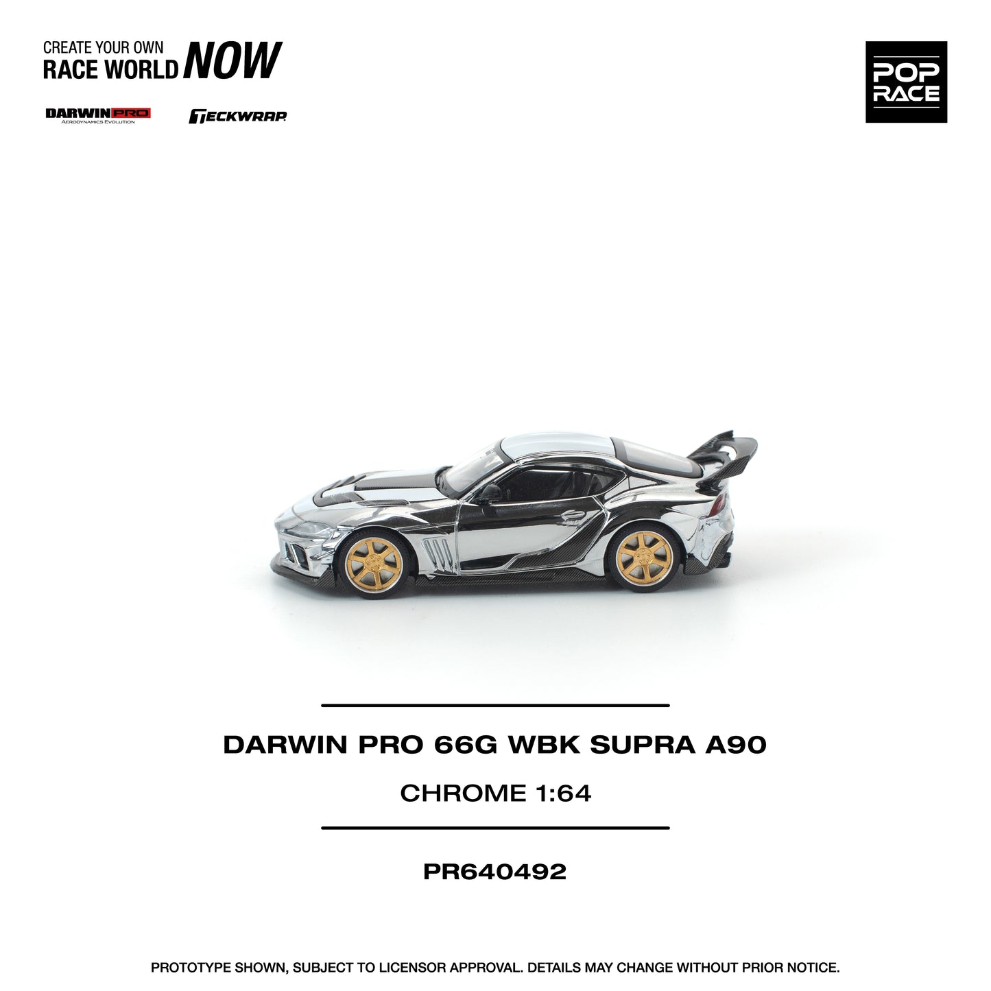 Pop Race - Pre-Order - Darwin Pro 66G WBK Supra A90, chrome - PR640492