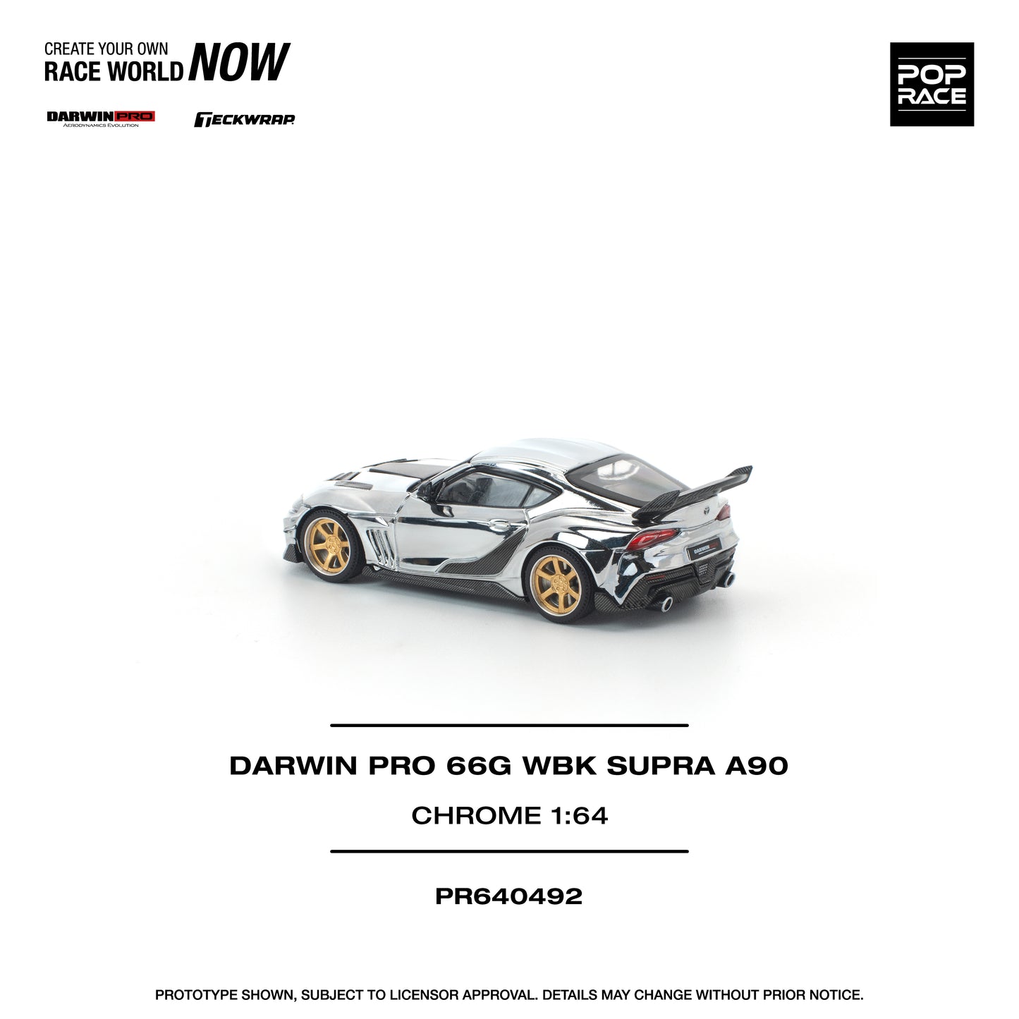 Pop Race - Pre-Order - Darwin Pro 66G WBK Supra A90, chrome - PR640492