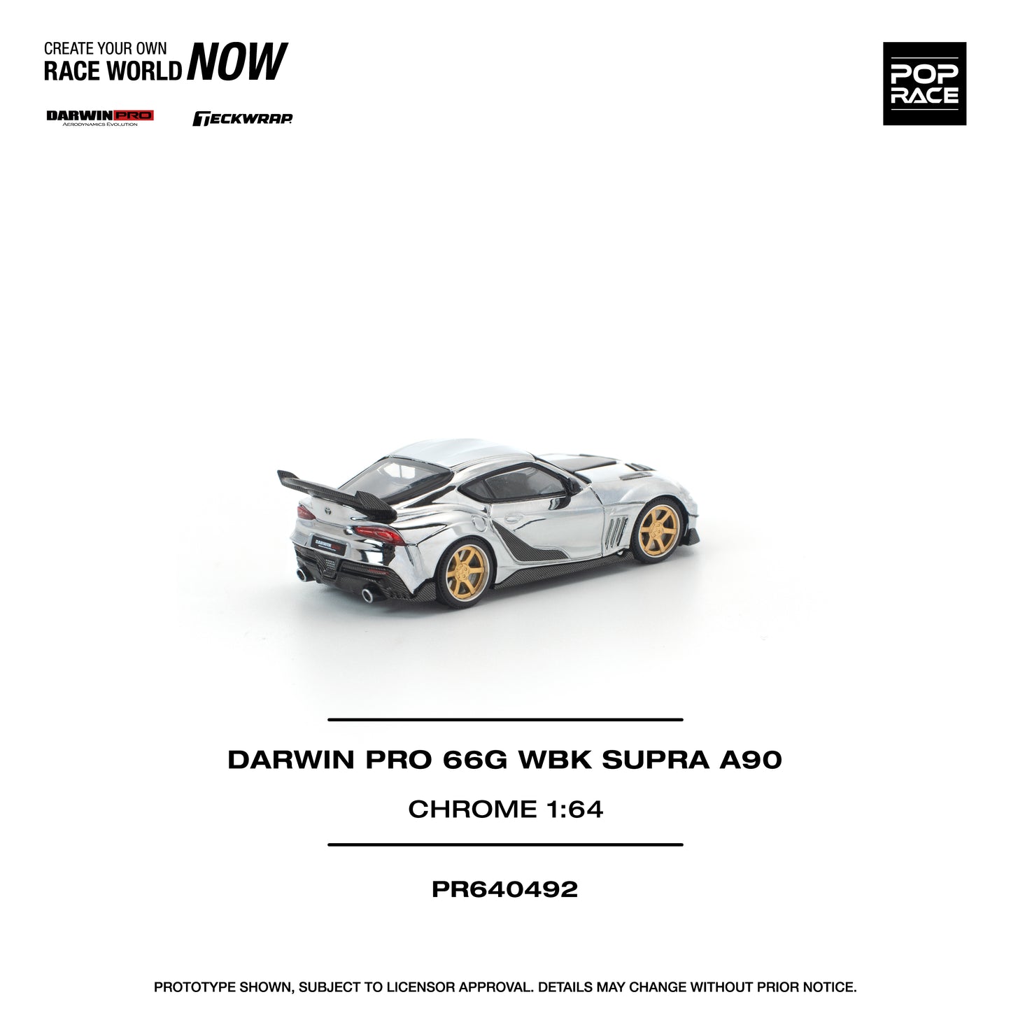 Pop Race - Pre-Order - Darwin Pro 66G WBK Supra A90, chrome - PR640492
