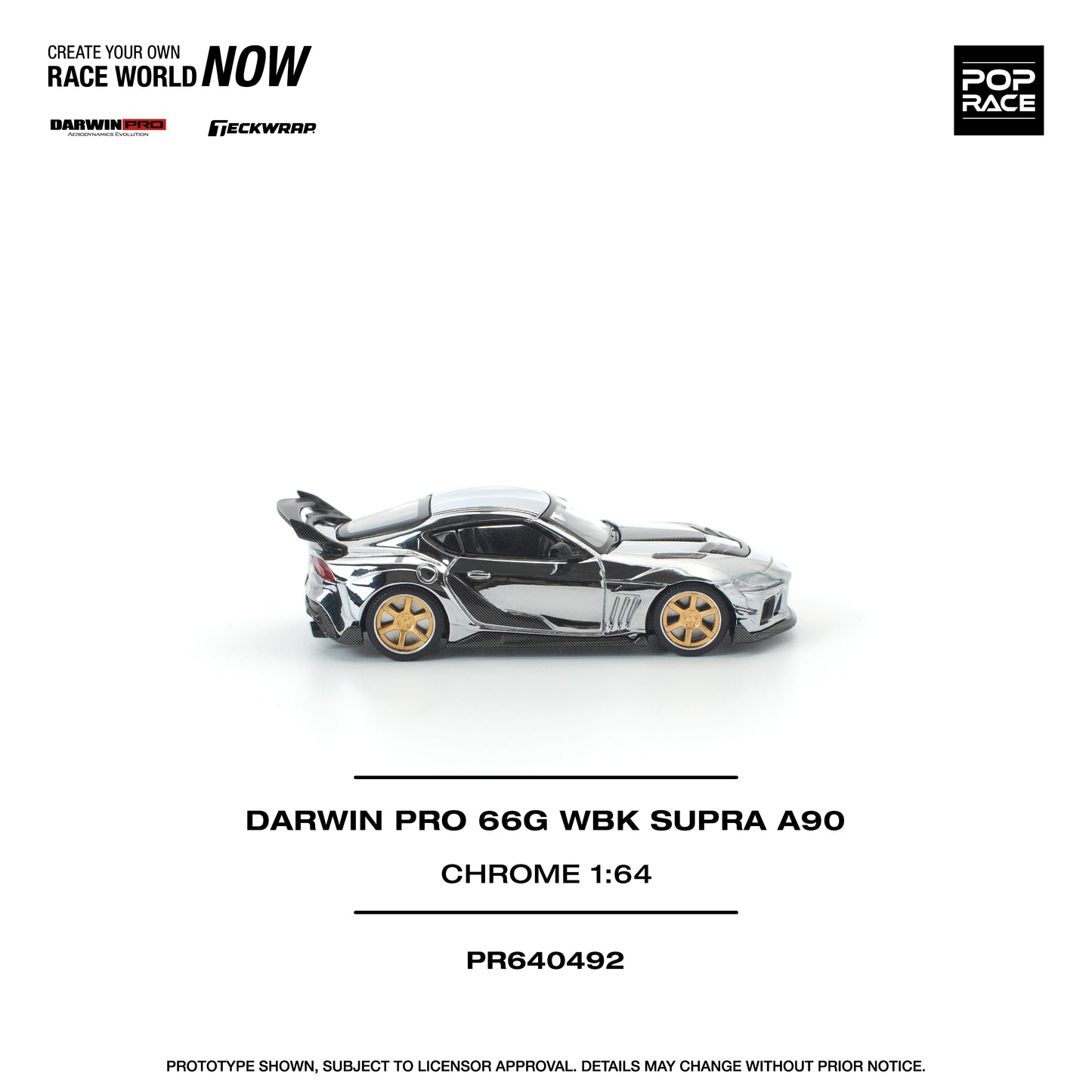 Pop Race - Pre-Order - Darwin Pro 66G WBK Supra A90, chrome - PR640492