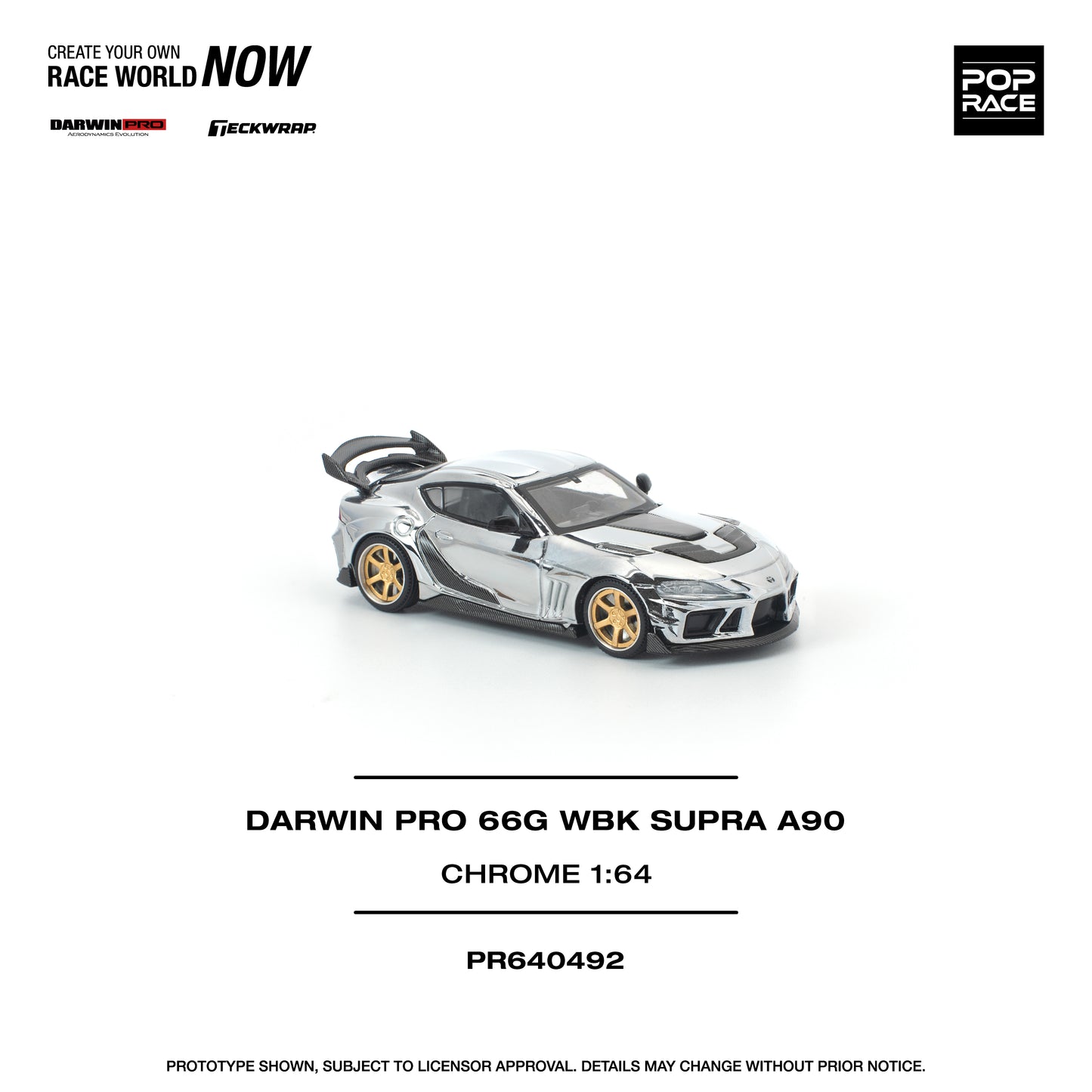 Pop Race - Pre-Order - Darwin Pro 66G WBK Supra A90, chrome - PR640492