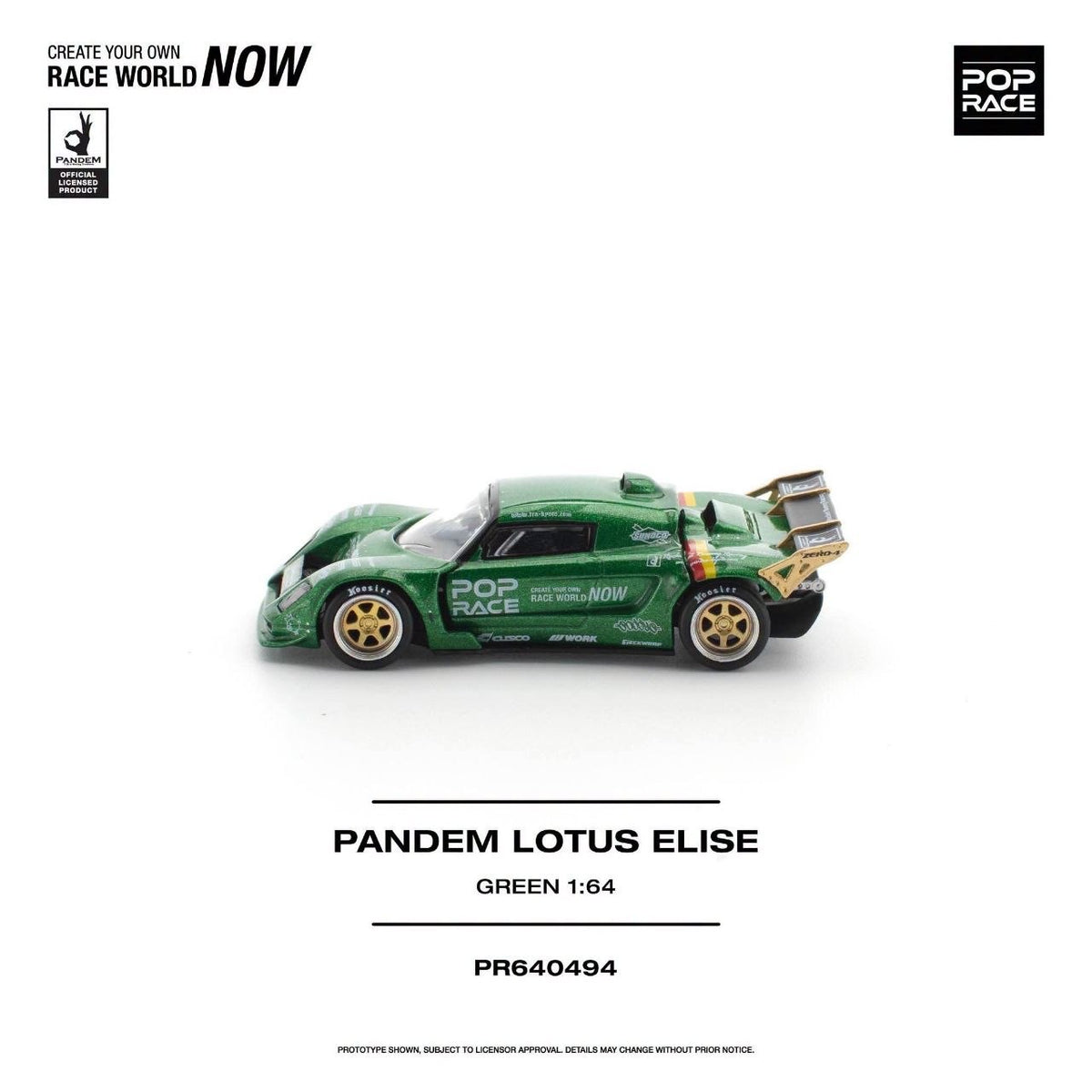 Pop Race - Pre-Order - Pandem Lotus Elise, green - PR640494
