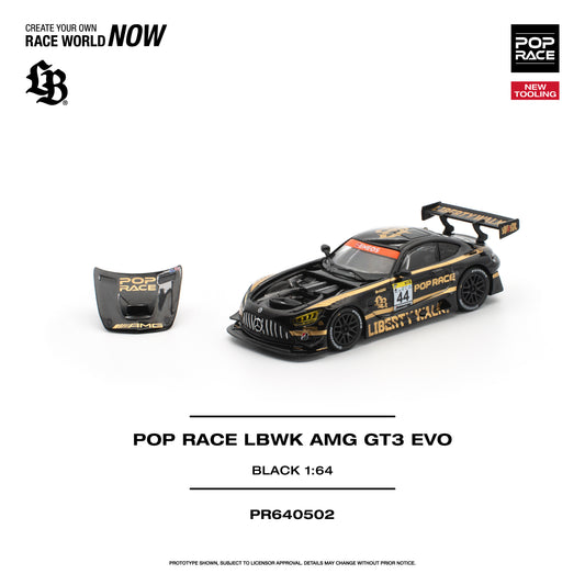 Pop Race - Pre-Order - LBWK AMG GT3 EVO, black - PR640502