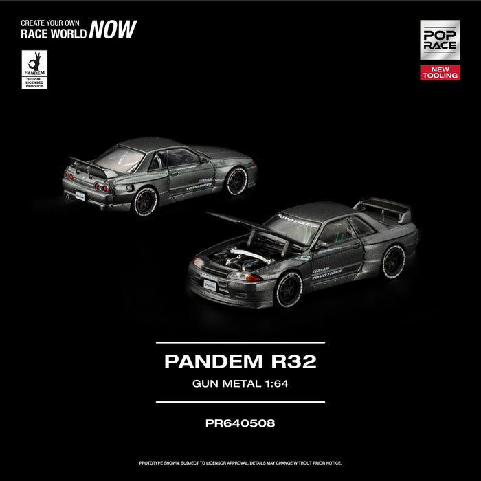 Pop Race - Pre-Order - Pandem R32, Gun Metal - PR640508
