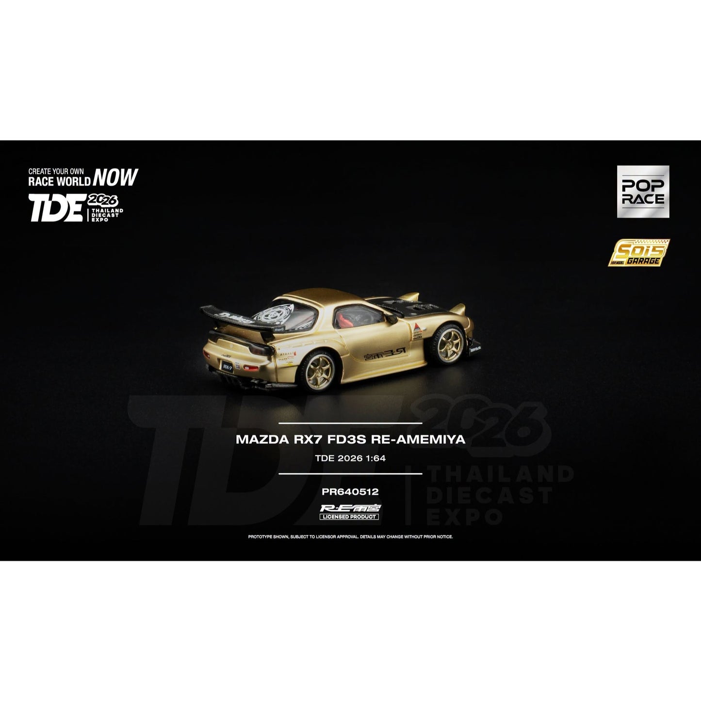 Pop Race - Pre-Order - MAZDA RX7 FD3S RE-AMEMIYA - THAILAND DIECAST EXPO 2026 - PR640512
