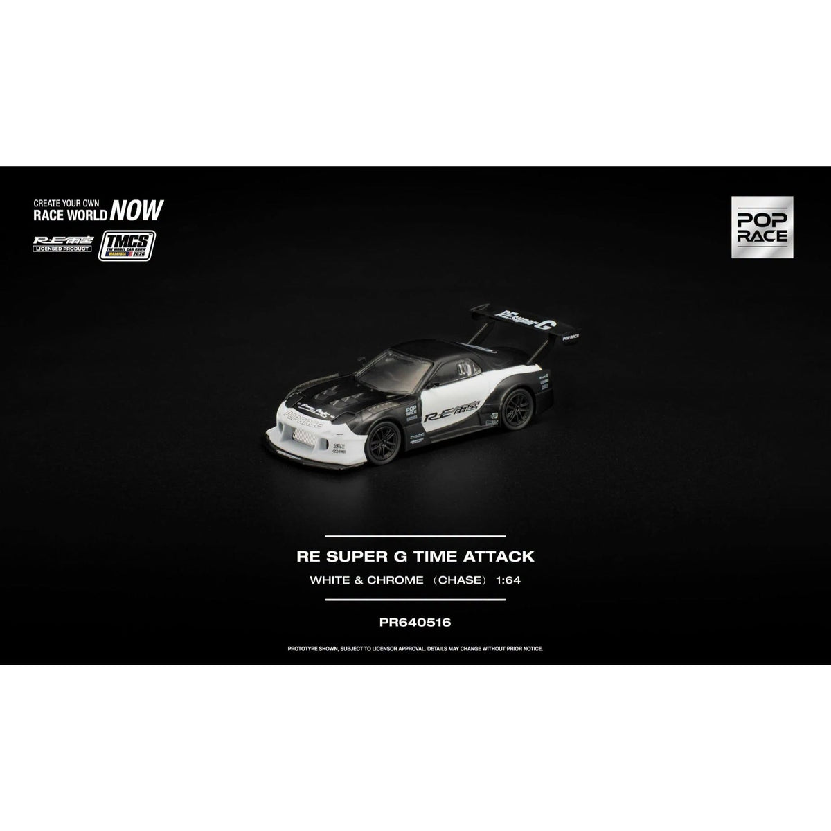 Pop Race - RE SUPER G TIME ATTACK WHITE - TMCS2026 Event Model - PR640516